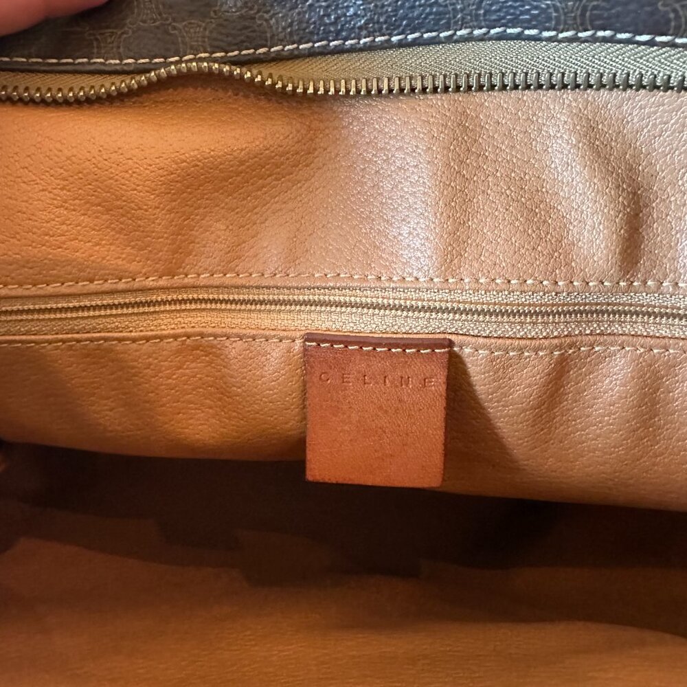 Celine Macadam Vintage Zippered Shoulder Tote, EUC - Picture 14 of 17